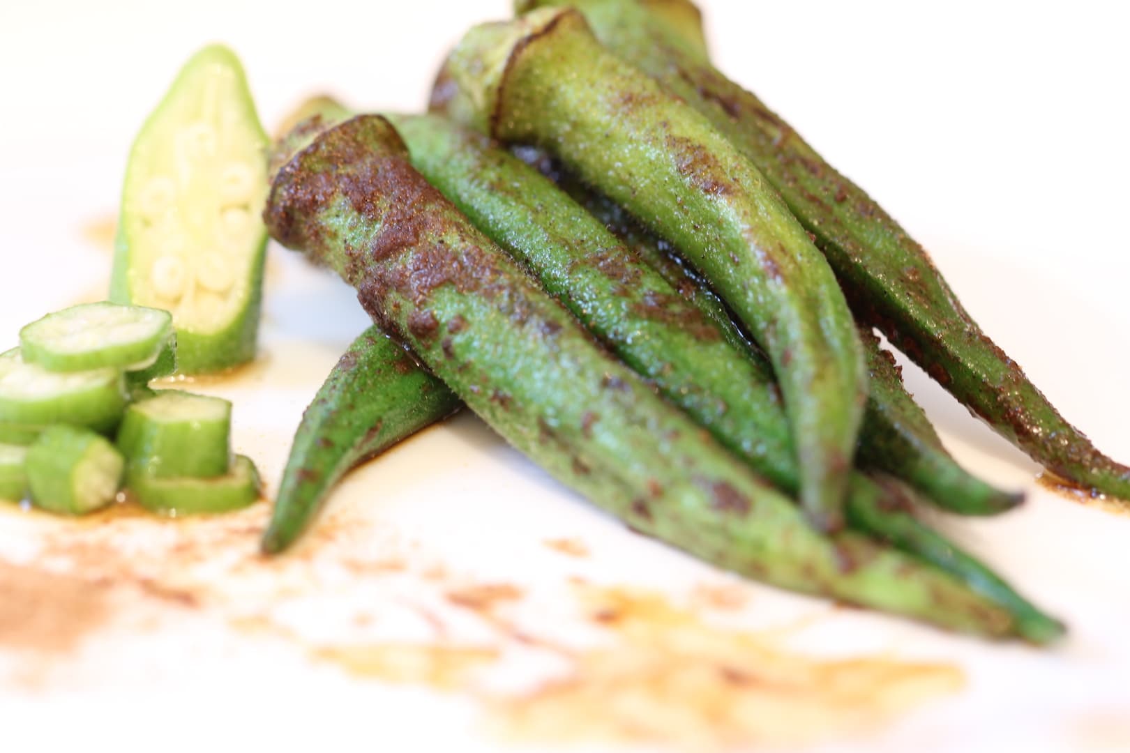 Cinnamon lady okra 10