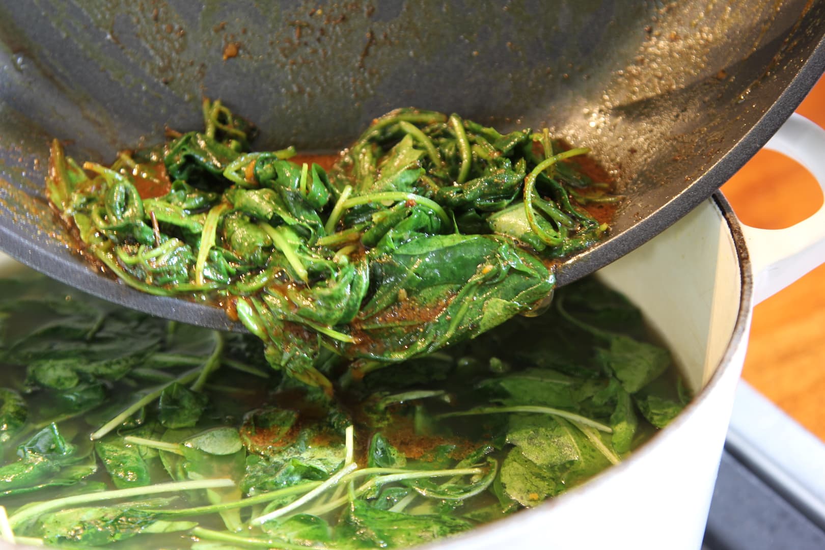 Tamrind Spinach soup 11