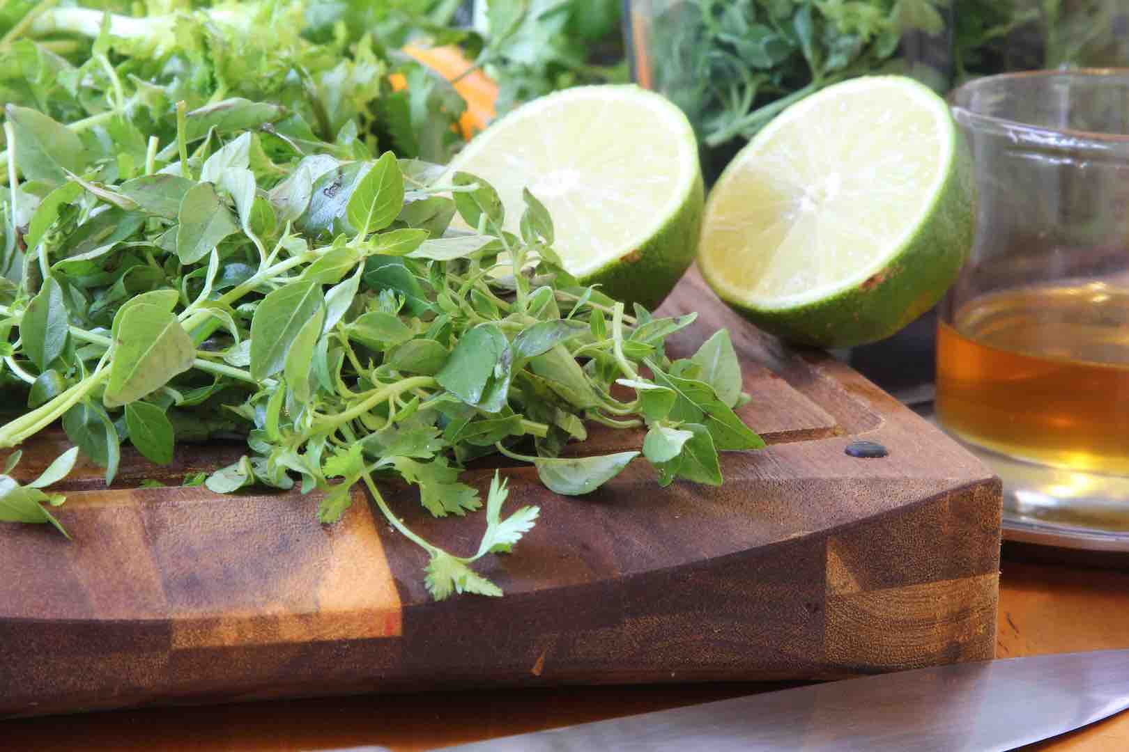 1. Pesto basil leaves