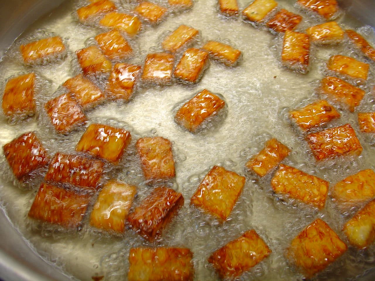 Tempeh frozen fried 2