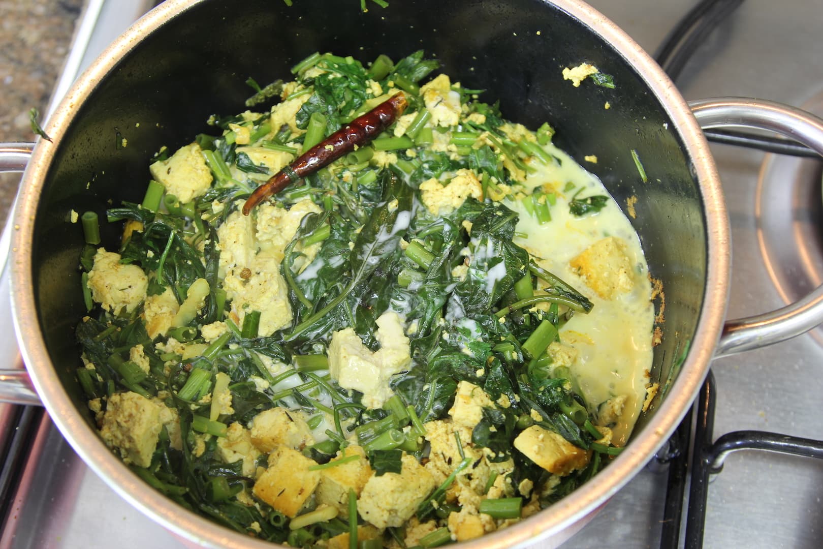 Tofu saute with spices 9